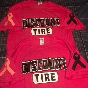 Two Discount Tire T-Shirts